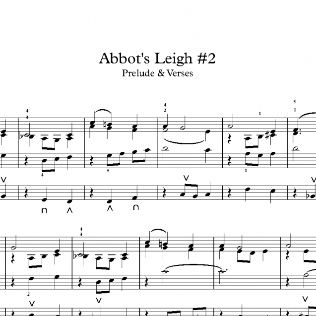 Abbot's Leigh #2 - Prelude & Verses