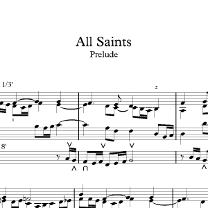 All Saints<br><p>Prelude & Verses</br></p>