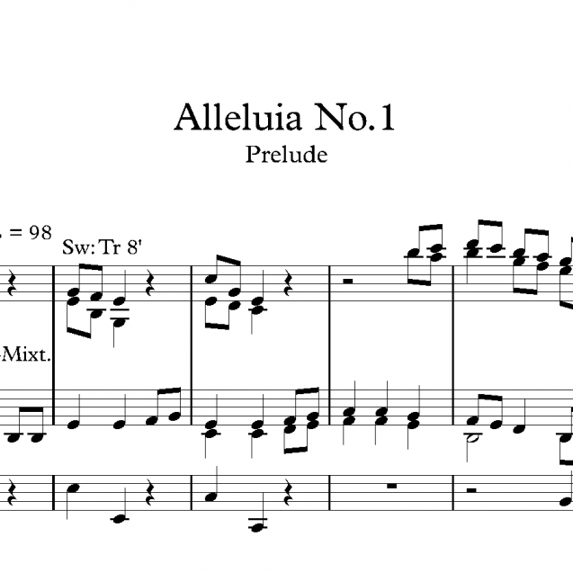 Alleluia No. 1 - Prelude
