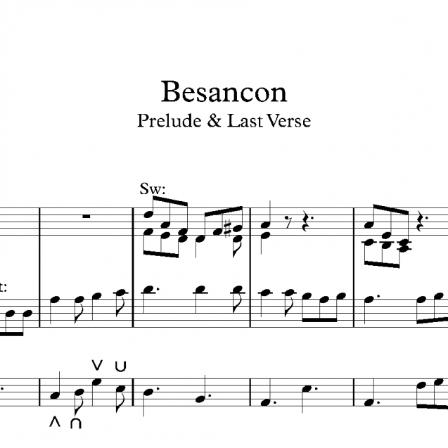 Besancon - Prelude & Last Verse