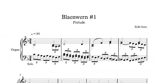 Blaenwern #1<br><p>Prelude & Last Verse</br></p>