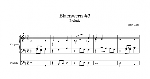 Blaenwern #3<br><p>Prelude & Last Verse</br></p>