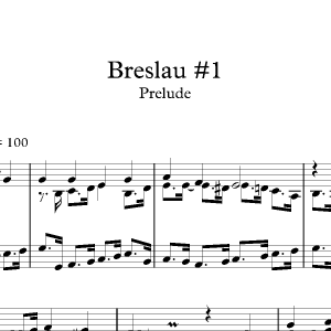 Breslau #1<br><p>Prelude & Verses</br></p>
