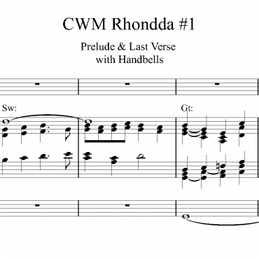 CWM Rhondda #1 - Prelude & Last Verse with Handbells