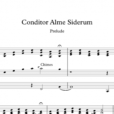 Conditor Alme Siderum - Prelude & Last Verse