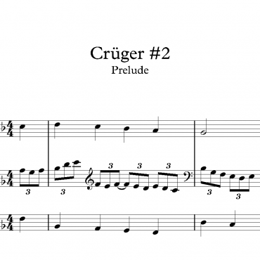 Crüger #2 - Prelude & Last Verse