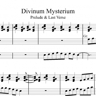 Divinum Mysterium - Prelude & Last Verse