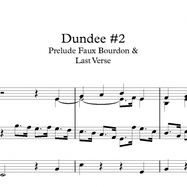 Dundee #2 - Prelude & Verses in E flat