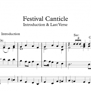 Festival Canticle<br><p>Introduction & Last Verse</br></p>