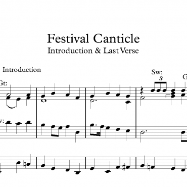 Festival Canticle - Introduction & Last Verse
