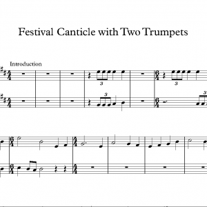 Festival Canticle<br><p>with 2 Trumpets in B flat</br></p>