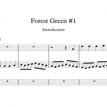 Forest Green #1 - Introduction & Verse in G