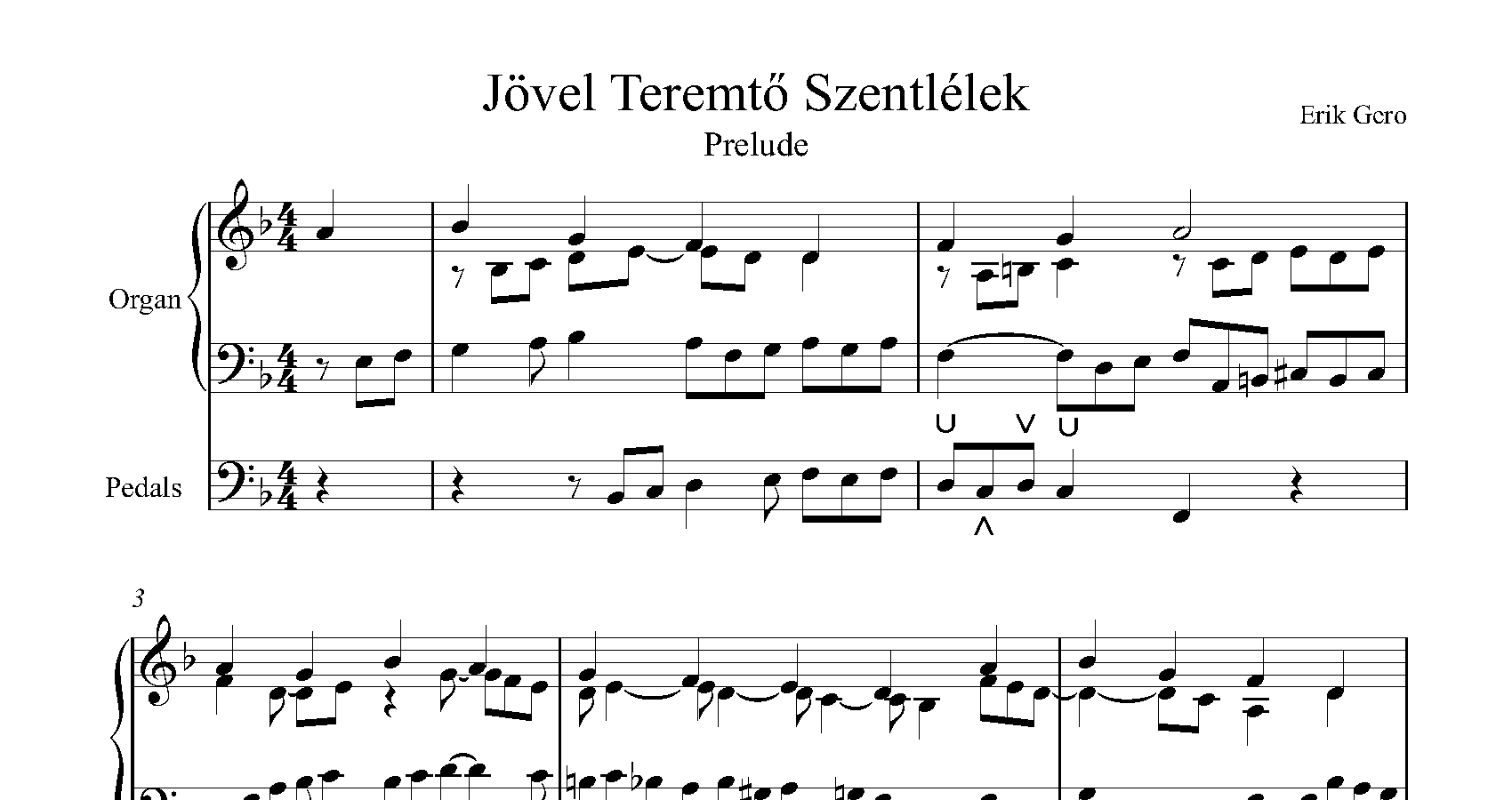 Jovel Teremto Szentlelek<br><p>Prelude & Verse</br></p>