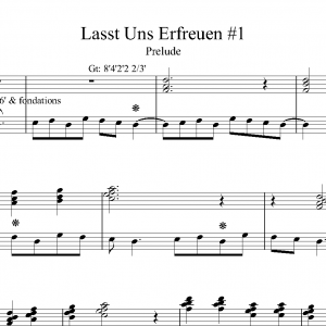 Lasst uns Erfrauen #1<br><p>Prelude & Verse with optional Handbells</br></p>