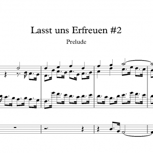Lasst uns Erfreuen #2<br><p>Prelude & Verse</br></p>