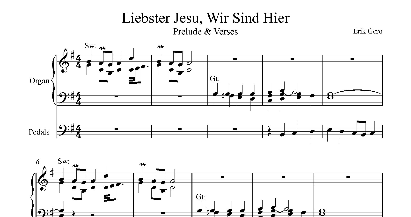 Liebster Jesu Wir Sind HierPrelude & Verses – Hymn Accessories
