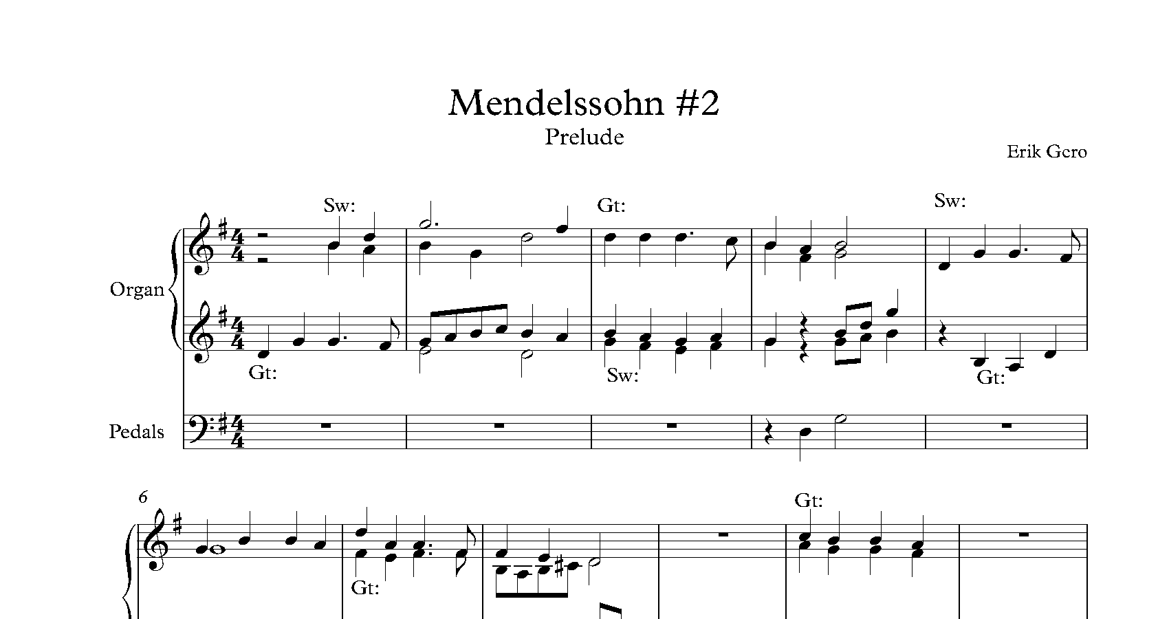 Mendelssohn #2<br><p>Prelude & Last Verse</br></p>