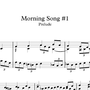 Morning Song #1<br><p>Prelude & Verse in f</br></p>
