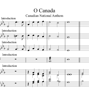 O Canada<br><p>Organ with Trumpets & Timpani</br></p>