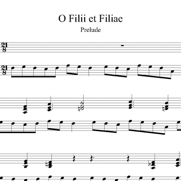 O Filii et Filiae #1 - Prelude Last Verse & Fanfare with 2 Trumpets