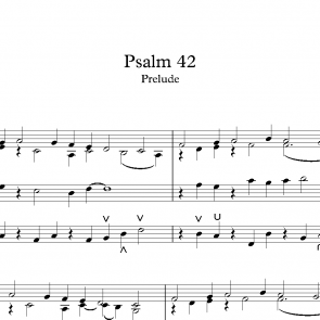Psalm 42 - Prelude & Verses