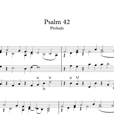 Psalm 42 - Prelude & Verses