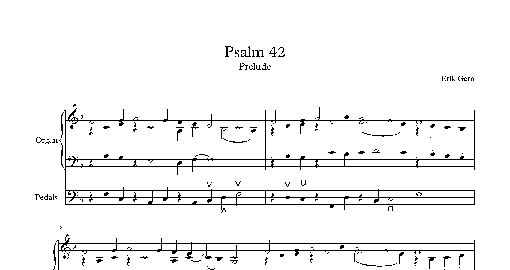 Psalm 42<br><p>Prelude & Verses</br></p>