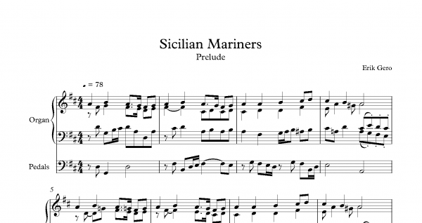 Sicilian Mariners<br><p>Prelude & Verse</br></p>