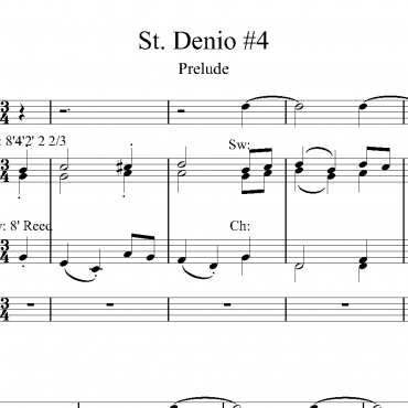 St. Denio #4 - Prelude & Last Verse with Handbells & Trumpet