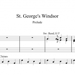 St. George's Windsor<br><p>Prelude & Last Verse with Descant</br></p>