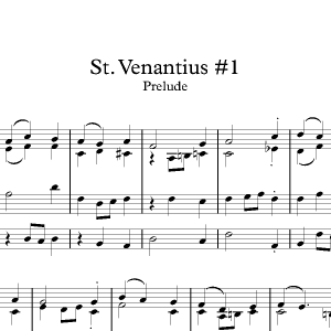 St. Venantius #1<br><p>Prelude & Verses</br></p>