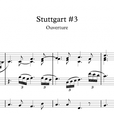 Stuttgart #3 - Ouverture & Verses