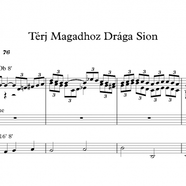 Térj Magadhoz Drága Sion - Prelude & Verse