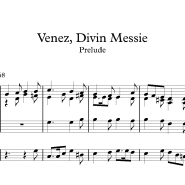 Venez Divin Messie - Prelude & Verse