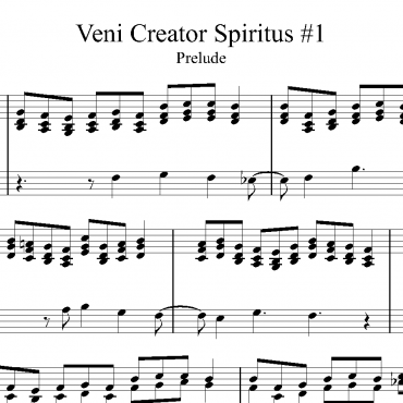 Veni Creator Spiritus #1 - Prelude & Verse