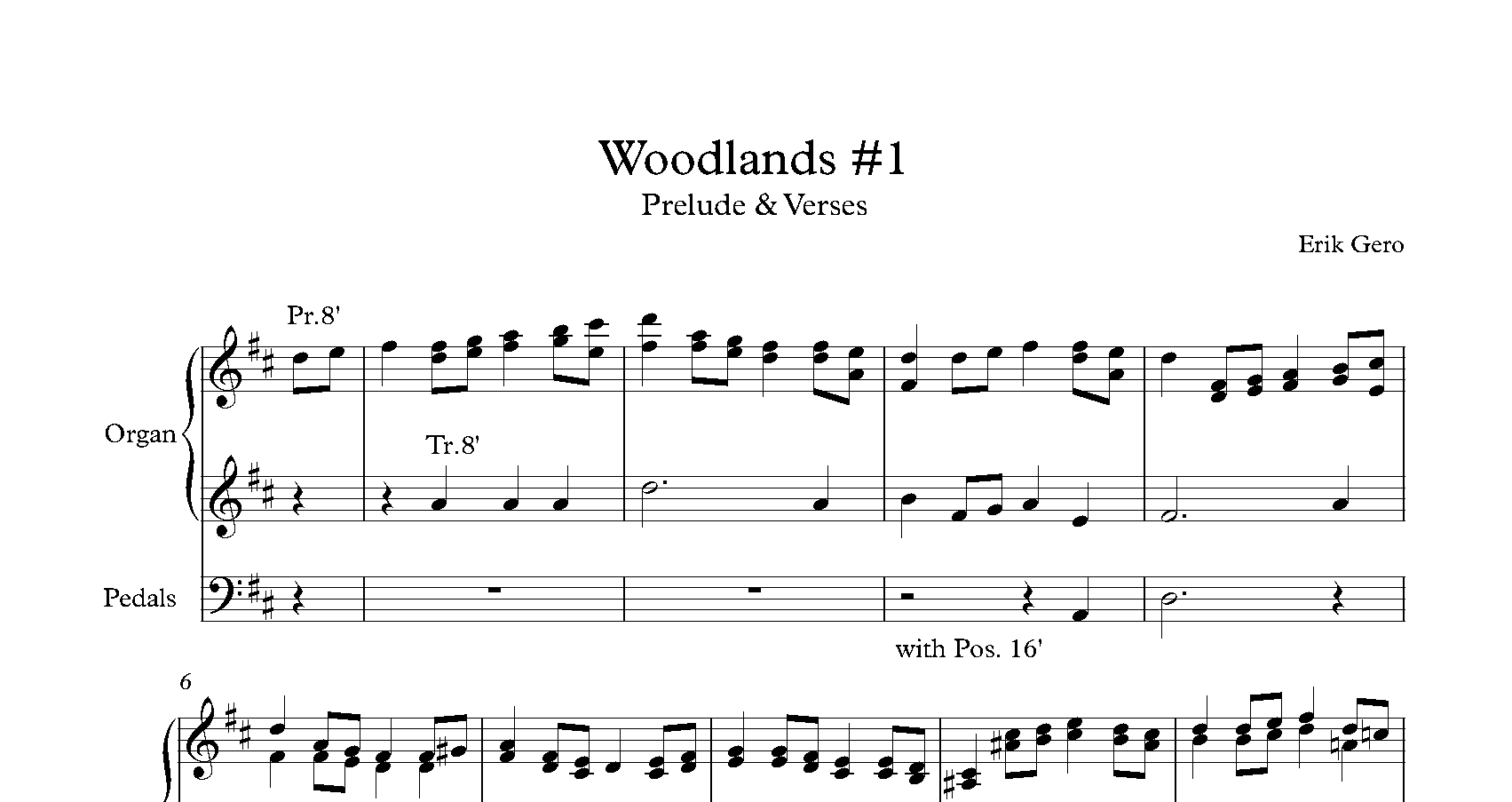 Woodlands 1Prelude & Verses Hymn Accessories