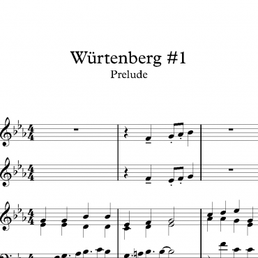Würtenberg #1 - Prelude & Verse with 2 Trumpets